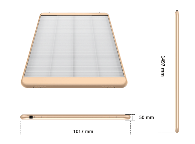 Pantalla led transparente para escaparate alta luminosidad