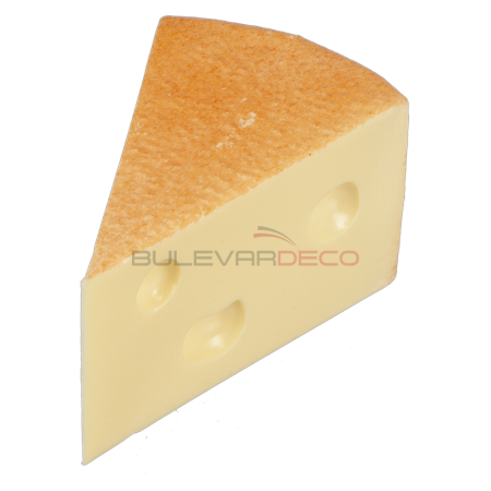 PORCIÓN DE QUESO EMMENTAL PEQUEÑA 9x6x5 CM, comida, alimentos ficticios, fake food, réplica de comida, réplica de alimentos, alimentos de plástico decorativos, imitación de comida, imitación de alimentos, alimentos no perecederos, Imitación y alimentos ficticios bulevardeco.com