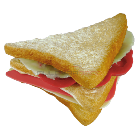 RÉPLICA SÁNDWICH DOBLE MITAD TRIANGULO 14.5x8 CM, comida, alimentos ficticios, fake food, réplica de comida, réplica de alimentos, alimentos de plástico decorativos, imitación de comida, imitación de alimentos, alimentos no perecederos, Imitación y alimentos ficticios bulevardeco.com