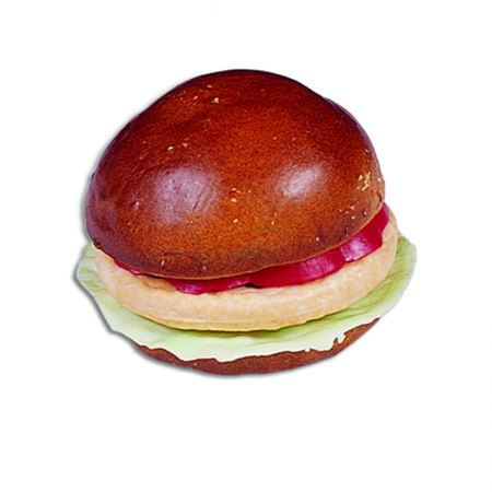 RÉPLICA HAMBURGUESA Ø 11x7,5 CM, comida, alimentos ficticios, fake food, réplica de comida, réplica de alimentos, alimentos de plástico decorativos, imitación de comida, imitación de alimentos, alimentos no perecederos, Imitación y alimentos ficticios bulevardeco.com