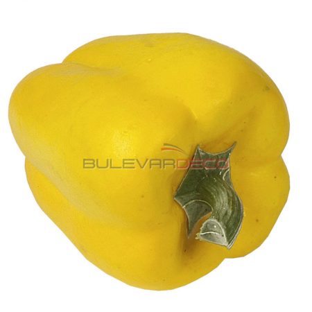 PIMIENTO MORRÓN AMARILLO, réplica comida, alimentos ficticios, fake food, réplica de comida, réplica de alimentos, alimentos de plástico decorativos, imitación de comida, imitación de alimentos, alimentos no perecederos