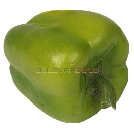 PIMIENTO MORRÓN VERDE réplica comida, alimentos ficticios, fake food, réplica de comida, réplica de alimentos, alimentos de plástico decorativos, imitación de comida, imitación de alimentos, alimentos no perecederos