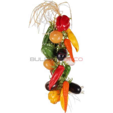 RÉPLICA GUIRNALDA DE VEGETALES 15UDS. 50CM, comida, alimentos ficticios, fake food, réplica de comida, réplica de alimentos, alimentos de plástico decorativos, imitación de comida, imitación de alimentos, alimentos no perecederos, Imitación y alimentos ficticios bulevardeco.com