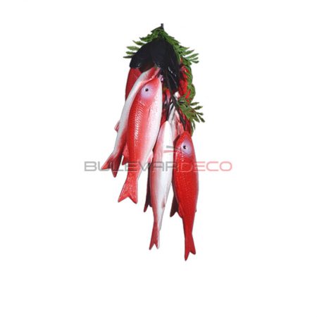 RÉPLICA GUIRNALDA DE SALMONETES COLGANDO, 35CM, 8 PIEZAS,comida, alimentos ficticios, fake food, réplica de comida, réplica de alimentos, alimentos de plástico decorativos, imitación de comida, imitación de alimentos, alimentos no perecederos, Imitación y alimentos ficticios bulevardeco.com