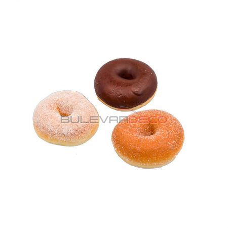 RÉPLICA DONUTS CHOCOLATE, AZUCAR Y ENHARINADO, 3 PIEZAS, comida, alimentos ficticios, fake food, réplica de comida, réplica de alimentos, alimentos de plástico decorativos, imitación de comida, imitación de alimentos, alimentos no perecederos, Imitación y alimentos ficticios bulevardeco.com