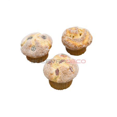 RÉPLICA MUFFIN SURTIDO EN BOLSA, 3 PIEZAS, comida, alimentos ficticios, fake food, réplica de comida, réplica de alimentos, alimentos de plástico decorativos, imitación de comida, imitación de alimentos, alimentos no perecederos, Imitación y alimentos ficticios bulevardeco.com