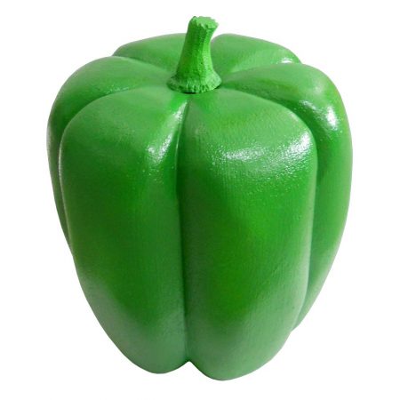 RÉPLICA PIMIENTO GRANDE VERDE XL, Replica de comida, comida ficticia, alimentos ficticios, fake food, sampuru, réplica de alimentos, alimentos de plástico decorativos, imitación de comida, imitación de alimentos, alimentos no perecederos, Imitación y alimentos ficticios