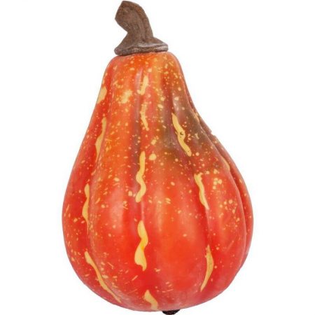 RÉPLICA CALABAZA ALARGADA ROJA Ø 12CM, réplica de comida, alimentos ficticios, réplica de alimentos, imitación alimentos, fake food, comida de imitación, sampuru