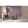 JARRÓN DE CRISTAL TRANSPARENTE RECTANGULAR, decoración para restaurantes, decoración para hoteles, decoración para tiendas, cristal decorativo, jarrones para la mesa, jarrón para la decoración de la mesa, réplica de comida para los jarrones de cristal, decoración cristal con réplica de comida, exposición de imitación de comida con jarrones de cristal transparente