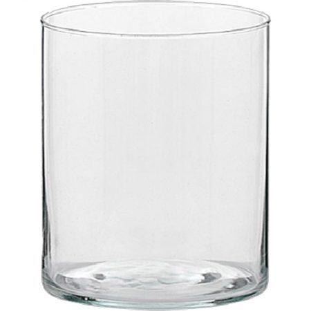 JARRÓN DE CRISTAL TUBO 15 CM Ø 10 CM, decoración para restaurantes, decoración para hoteles, decoración para tiendas, cristal decorativo, jarrones para la mesa, jarrón para la decoración de la mesa, réplica de comida para los jarrones de cristal, decoración cristal con réplica de comida, exposición de imitación de comida con jarrones de cristal transparente