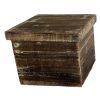 CAJA DE MADERA VINTAGE CON TAPA 26X21X26 CM, decoración para restaurantes, decoración para hoteles, decoración para tiendas, cristal decorativo, jarrones para la mesa, jarrón para la decoración de la mesa, réplica de comida para los jarrones de cristal, decoración cristal con réplica de comida, exposición de imitación de comida con jarrones de cristal transparente