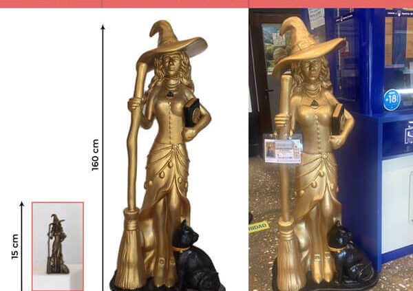 Figura realística de la suerte-figura amuleto de la suerte para administración de lotería-600x480